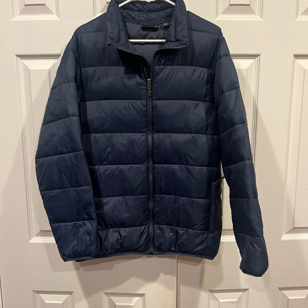 Swiss Tech Men's Dark Blue Puffer Jacket